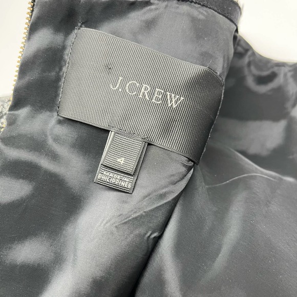 J. Crew Gray Tweed Skater Dress - Picture 8 of 9